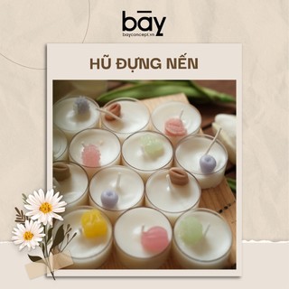 Hũ đựng nến tealight nhựa (không kèm sáp nến)
