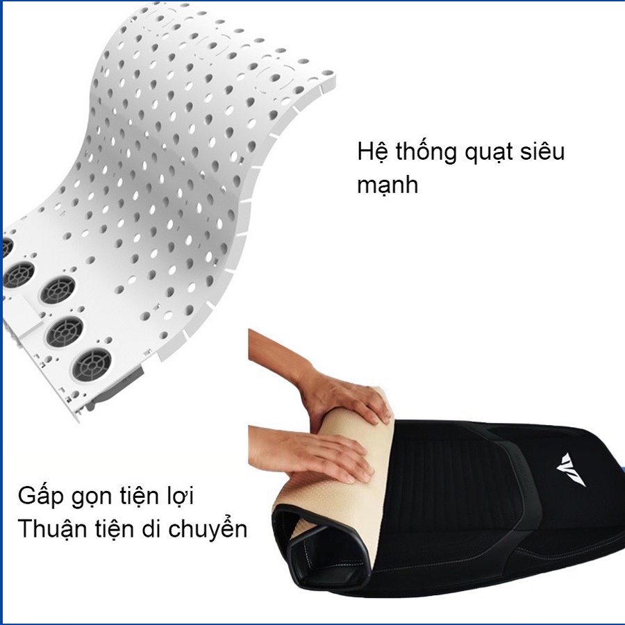 Lót ghế ô tô điều hòa massage có 20 quạt gió tự động ngắt cho ô tô Đệm ghế xe hơi điều hòa cao cấp