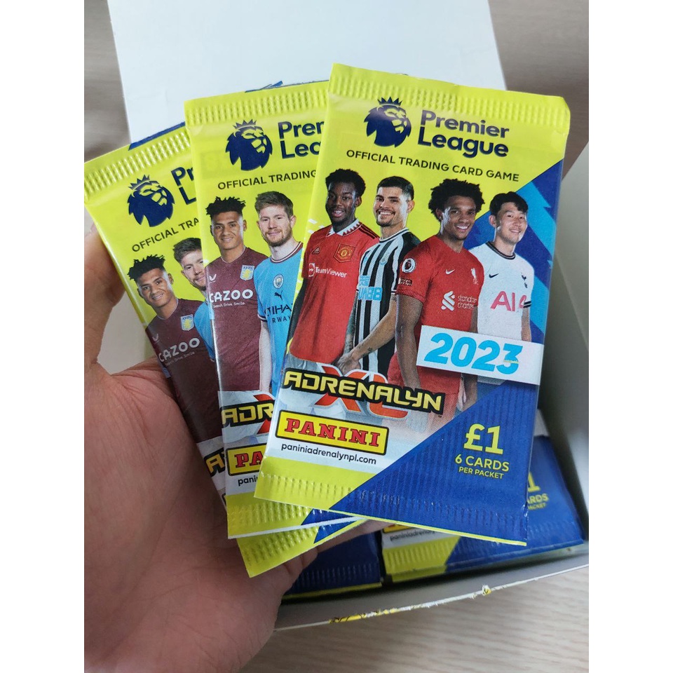 Pack thẻ cầu thủ bóng đá Premier League Adrenalyn XL - Pack 6 thẻ