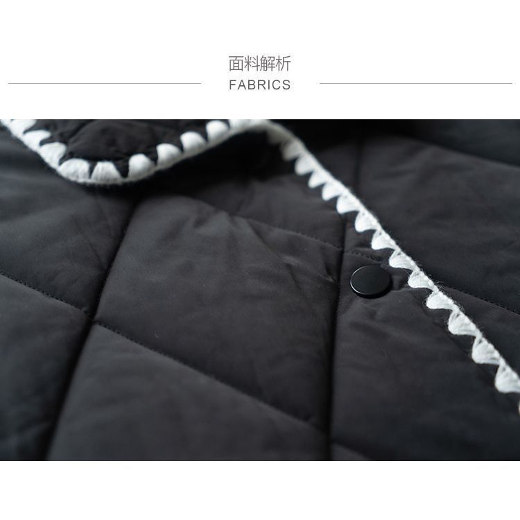 Áo Khoác Đệm Mút Dáng Rộng Ngắn Thời Trang Mùa Đông Phong Cách Hàn Quốc Cho Nữ