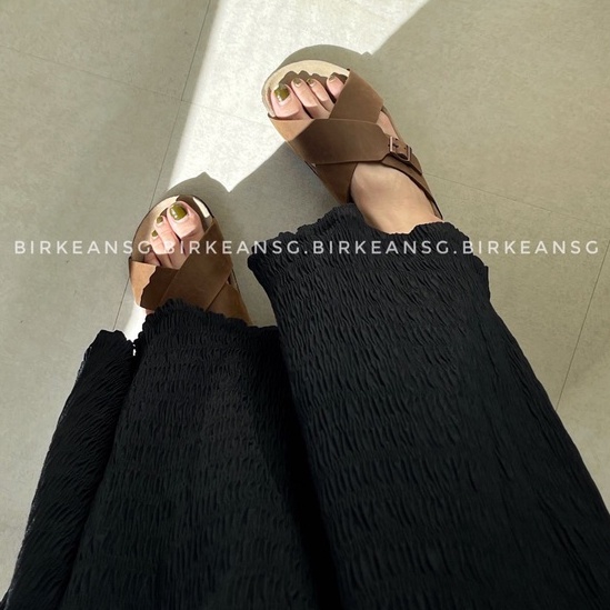 - DÉP QUAI X DA BÒ THẬT MÀU NÂU UNISEX