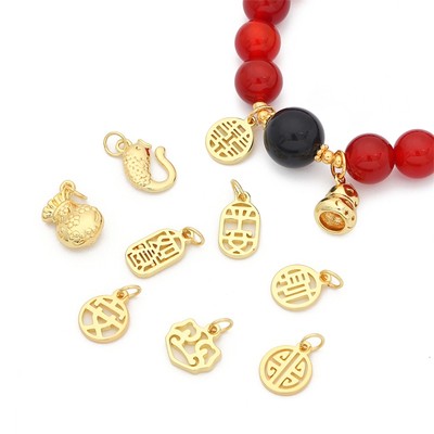 Mặt dây đeo nhỏ BEADIA bằng đồng trang trí thủ công đa phong cách