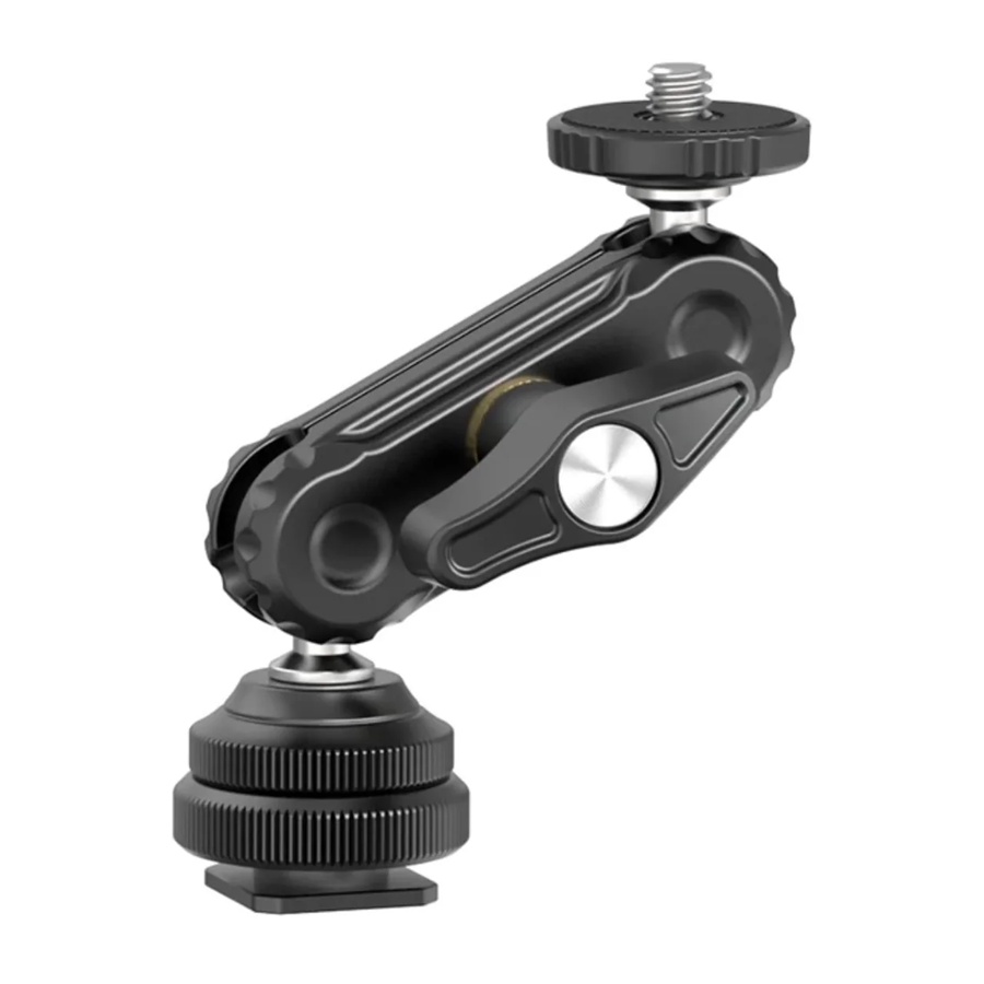 Ballhead Đôi Ulanzi R098 Xoay 360 ° Tích Hợp Cold Shoe Dành Cho Máy Ảnh DSLR