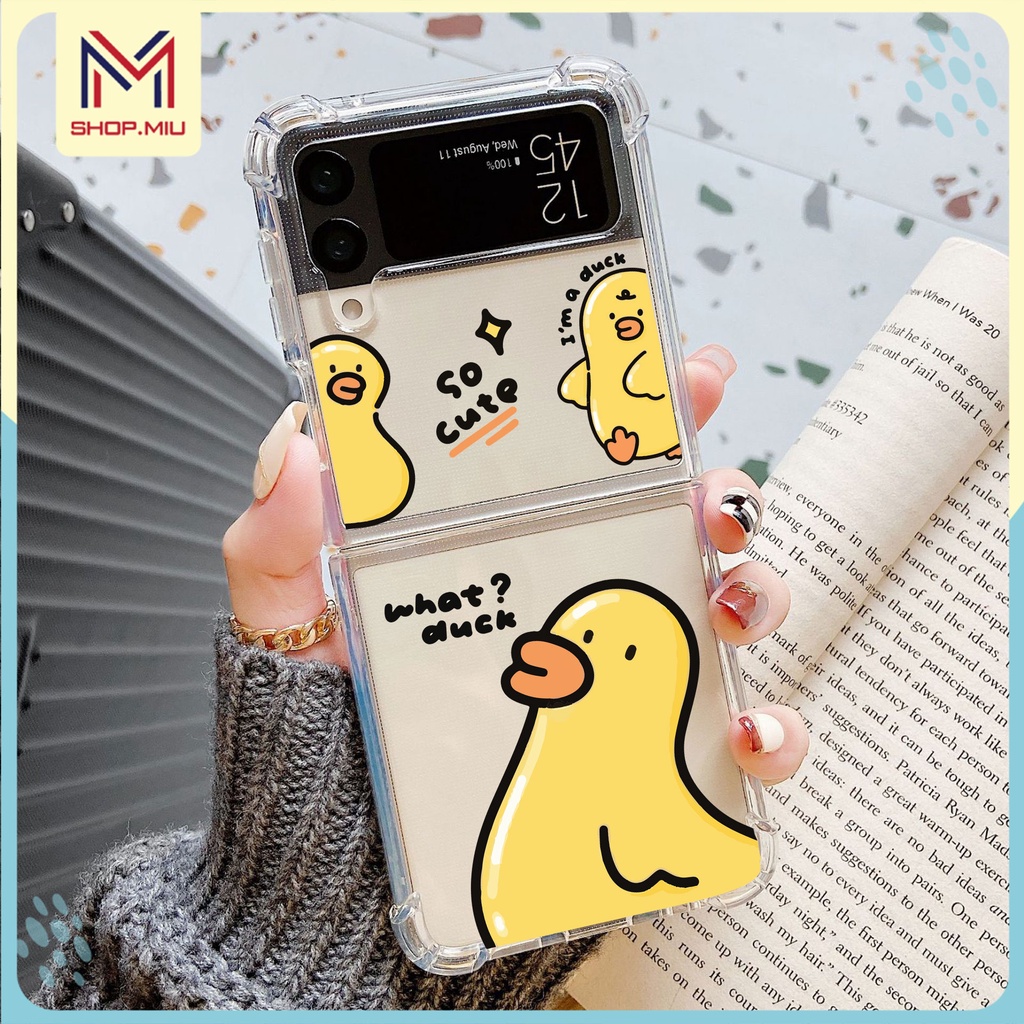 Ốp in GV Samsung Galaxy Z Flip4 5G / Z Flip 4 / Z Flip3 5G / Z Flip 3 trong suốt mẫu dễ thương