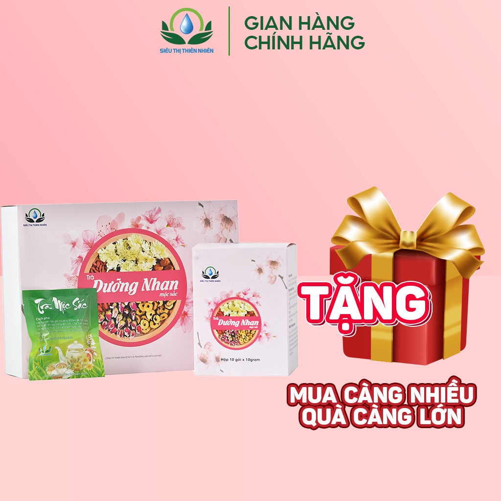 Trà Dưỡng Nhan 7 Vị Siêu Thị Thiên Nhiên, Giảm Cân, Giữ Dáng, Đẹp Da - Hộp 30