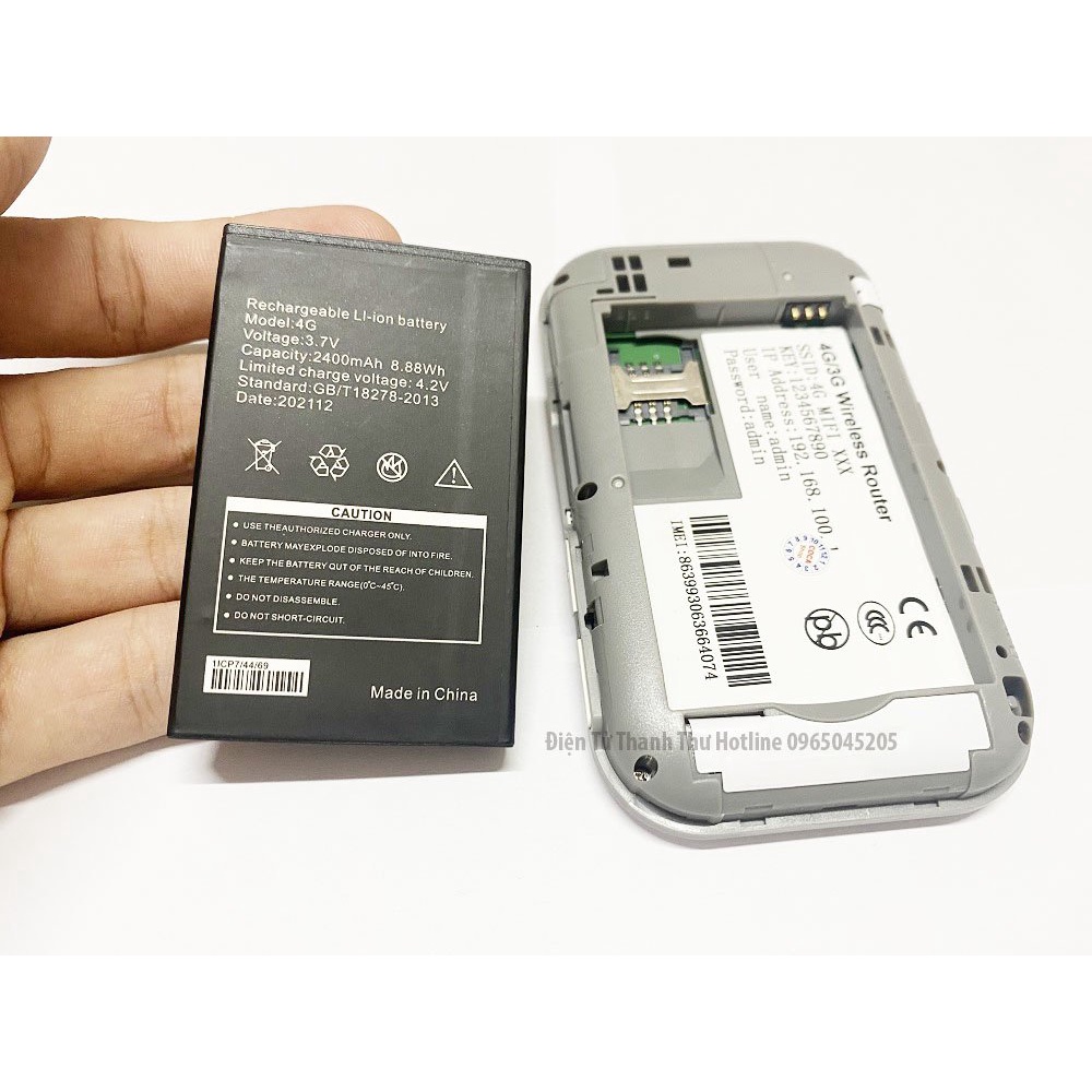 Pin Bộ phát 4G Huawei MF80 - Pin Wifi Huawei 2400mAh Pin Xịn