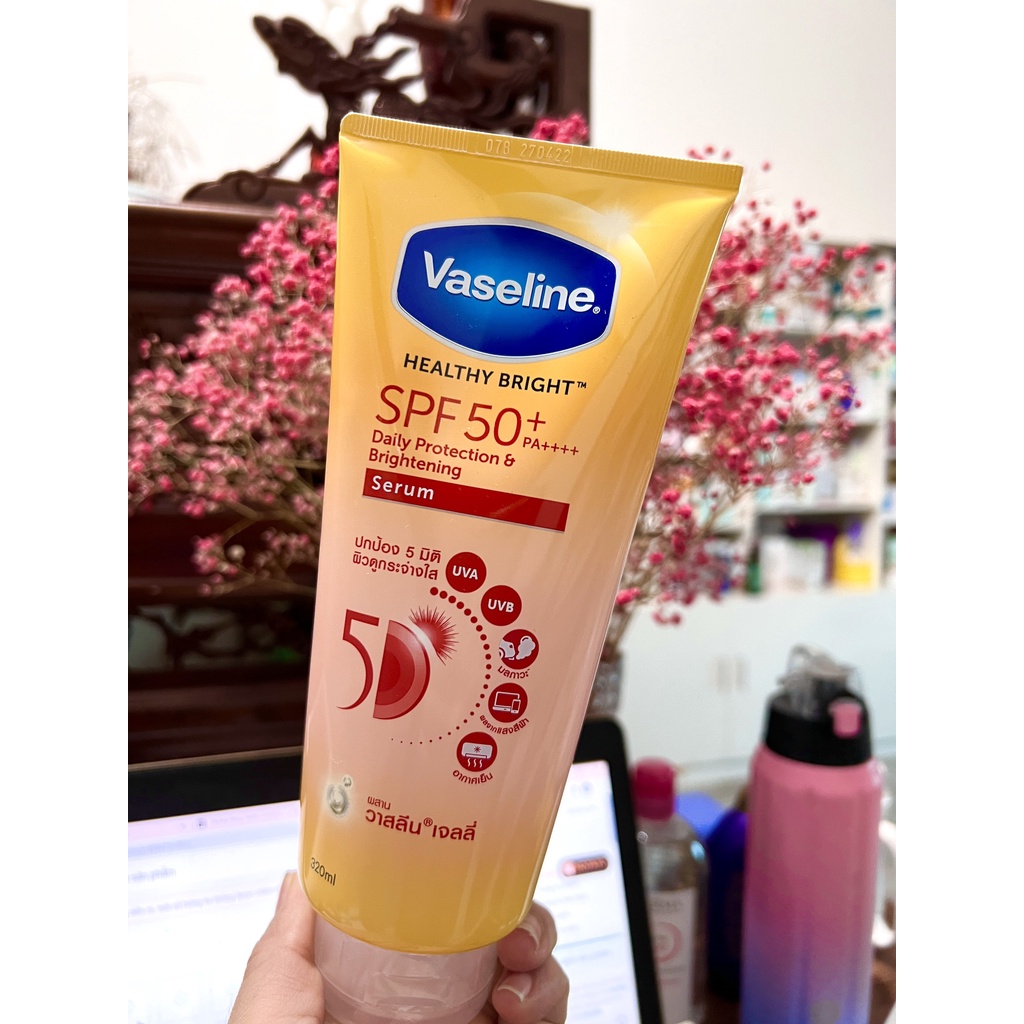 Bộ đôi dưỡng thể Vaseline trắng da hoàn hảo