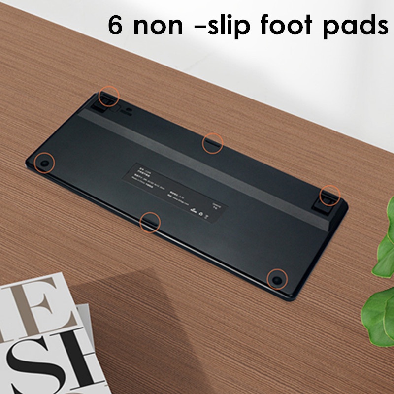 Bàn Phím Bluetooth Không Dây C109D Siêu Mỏng 78 Phím Thích Hợp Cho Điện Thoại / Máy Tính Bảng / Laptop