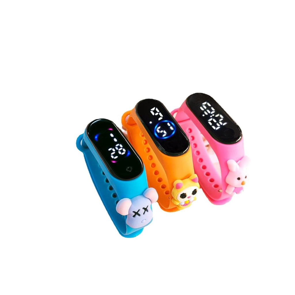 Đồng hồ điện tử Unicorn Phiên bản Hàn Quốc Đèn LED đơn giản Bé trai và Bé gái Không thấm nước Học sinh cấp 1 và cấp 2