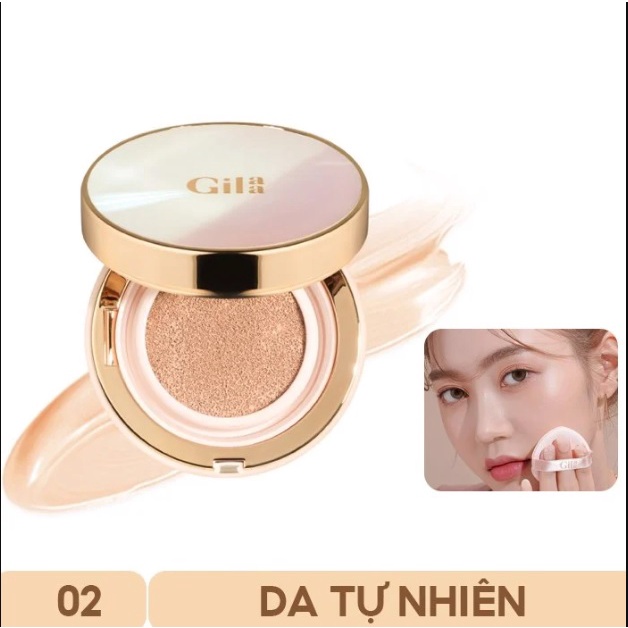 Phấn Nước Cushion Gilaa Long Wear DD Cushion Kiềm Dầu Và Dưỡng Da 13g