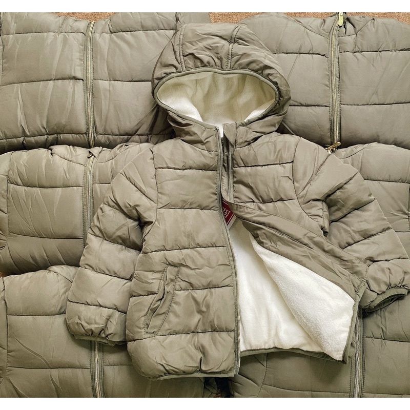 Áo phao rêu lót lông xuất dư bé trai