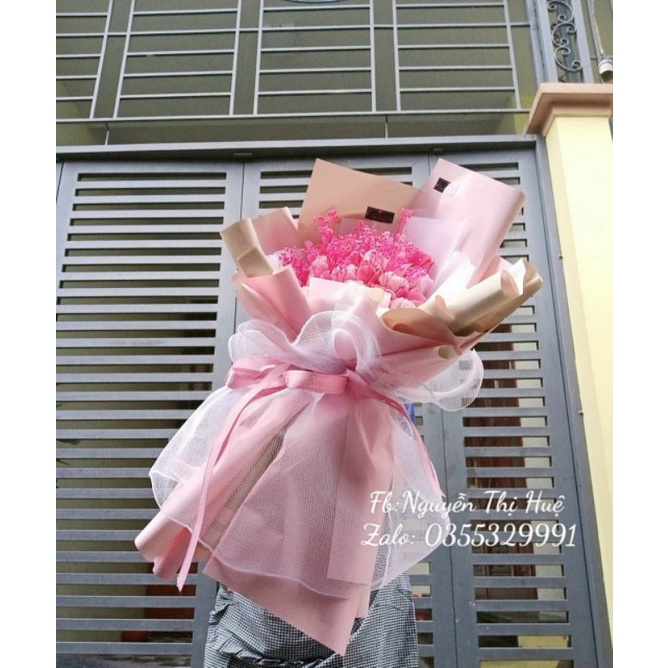 BÓ HOA SÁP VIP HÀN CAO CẤP MIX HOA BABI
