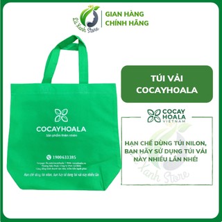 Túi vải không dệt đa năng Cỏ Cây Hoa Lá màu xanh lá cây tái sử dụng, thân thiên với môi trường