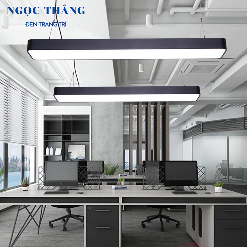 Đèn Led thả trần văn phòng siêu sáng Led 3 chế độ màu 60W 220V THCN218 Ngọc Thắng