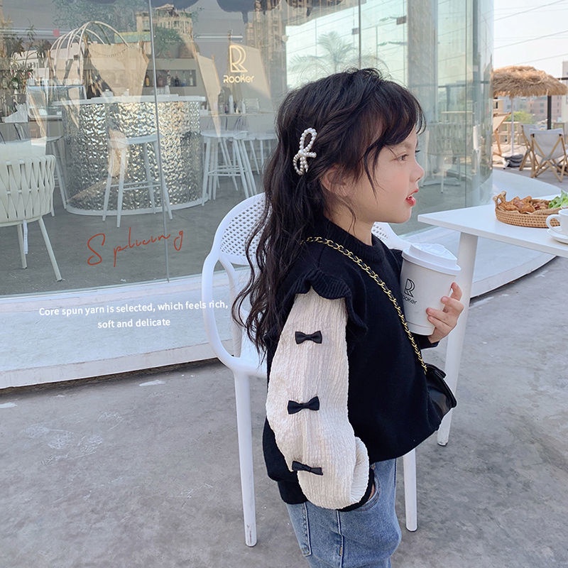 Áo Sweater Mỏng Phong Cách Hàn Quốc Thời Trang Xuân Thu Mới Cho Bé Gái