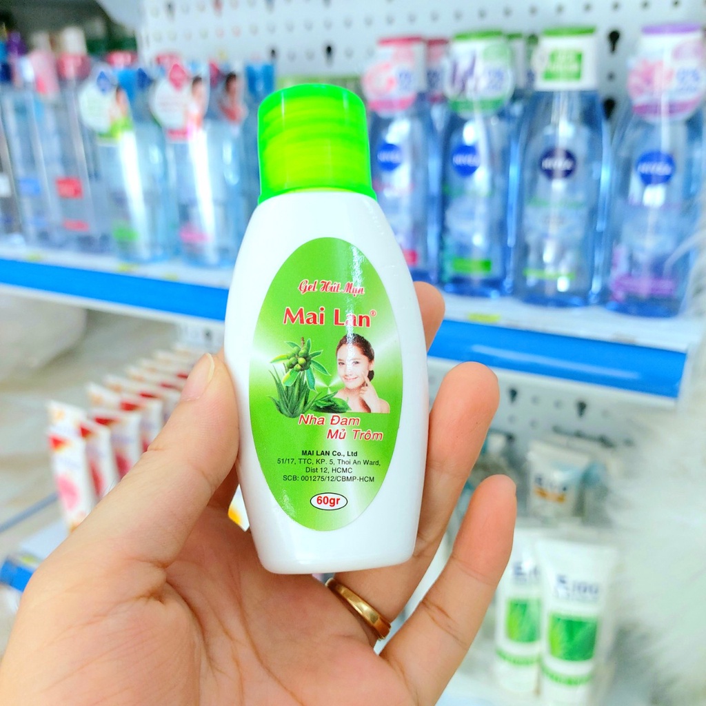 Gel Lột Mụn Cám''' Mai Lan - Tẩy tế Bào Chết Nha Đam & Than Tre 60g / 200g
