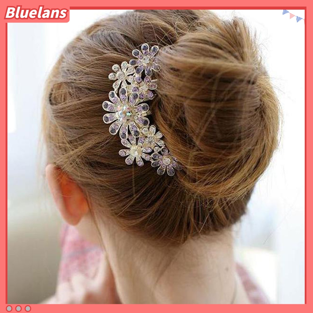 Lược Cài Tóc Hình Hoa Đính Đá Thời Trang 48h Cho Cô Dâu