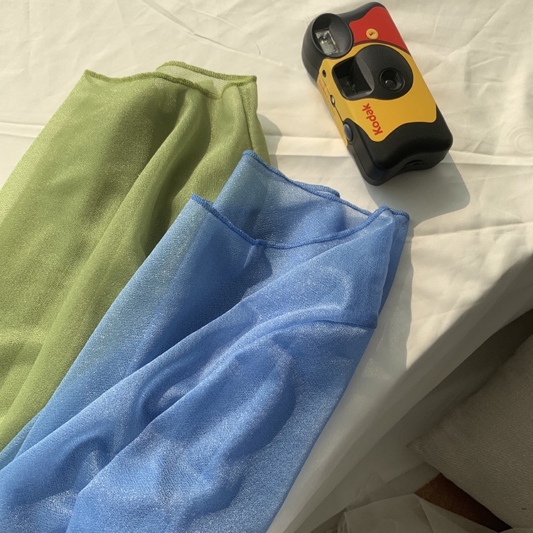 Áo lưới xuyên thấu tay dài cổ tròn thời trang cho nữ MS59