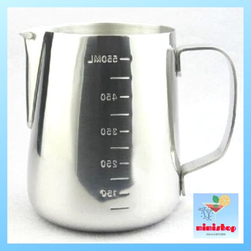 Ca Đánh Sữa Có Vạch Chia Inox Cao Cấp Pha Chế - Dụng Cụ Pha Chế