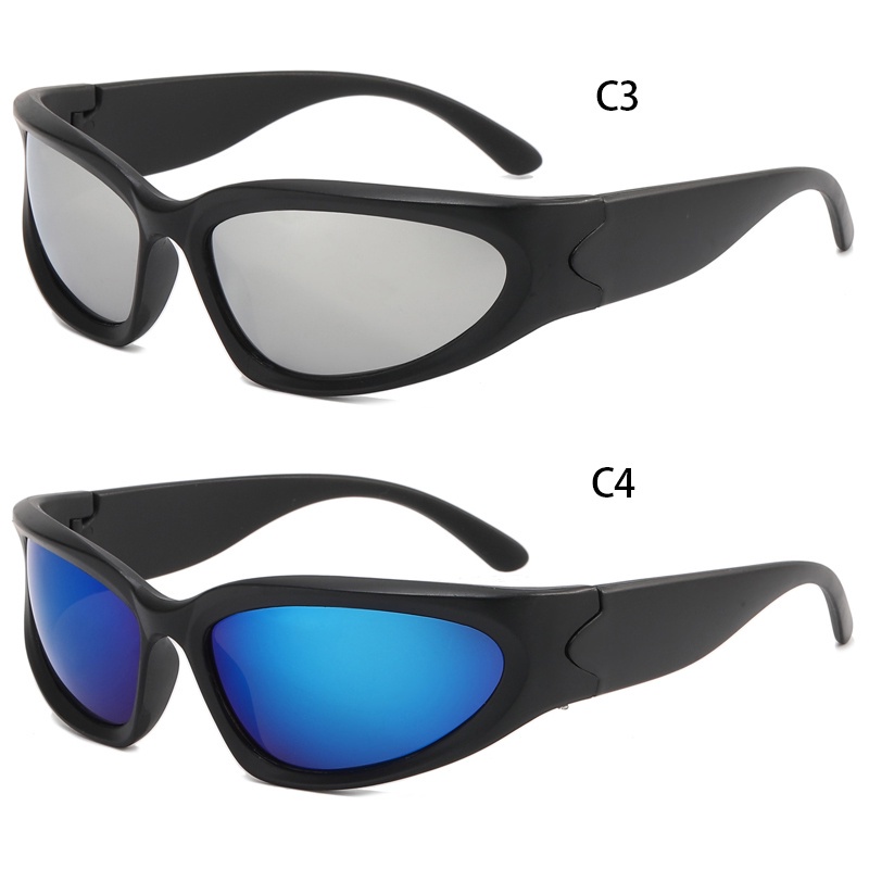 COD Kính Mát Hình Chữ Nhật Phong Cách Punk Vintage Thời Trang Cho Nam Nữ