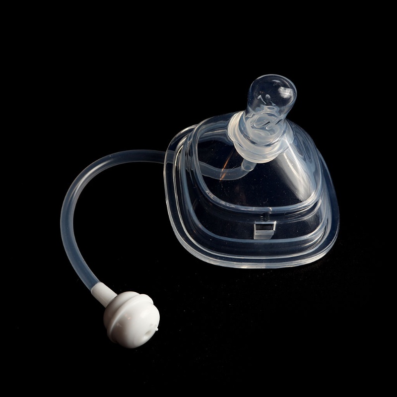 Bình Sữa Silicone Bản Rộng Chống Đầy Hơi Có Ống Hút Trọng Lượng Thay Thế Cho Bé