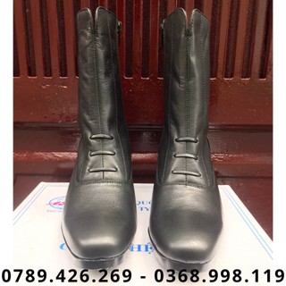 Boot Nữ Da Bò Cao Cấp Giày Ghệt Nữ Mã 606C