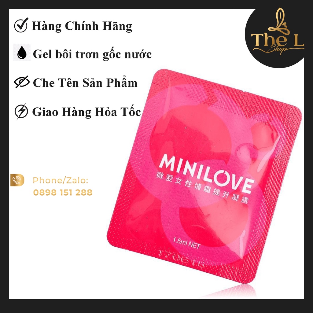Gel bôi trơn mini 1.5ml Dưỡng ẩm - Kháng khuẩn