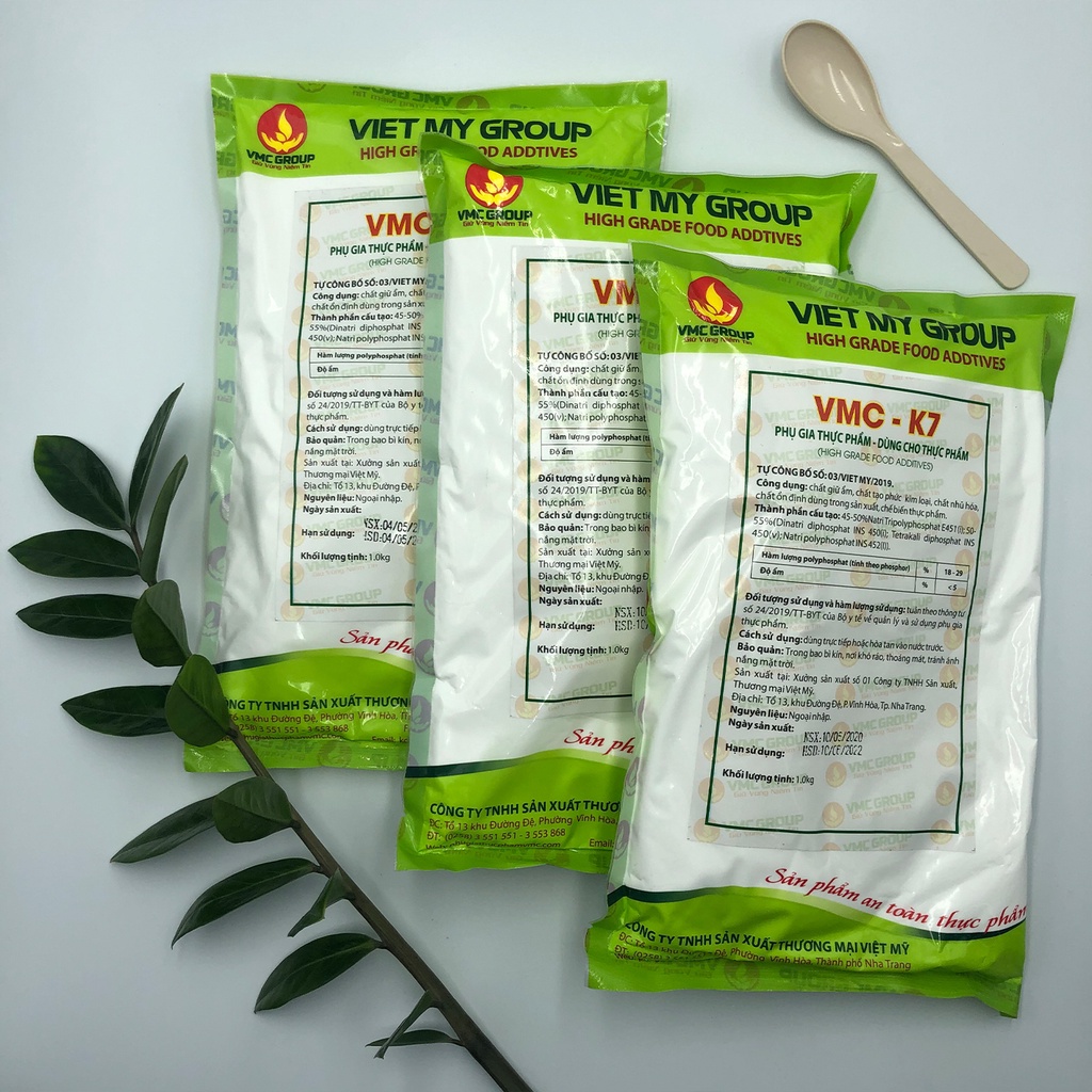 VMC K7 -Tạo cấu trúc, giòn dai cho sản phẩm - Dùng trong: chế biến giò, chả, chả cá, xúc xích, nem nướng, lạp xưởng ...