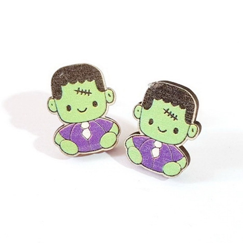 Youyo Bông Tai Hình Phù Thủy Dơi Bí Ngô Mũ Phù Thủy Âu Mỹ Cỡ Lớn Cho