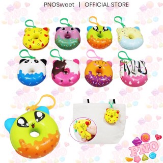 Squishy bánh DONUT kèm móc khoá ( loại lớn ) 🍑🍉🥭