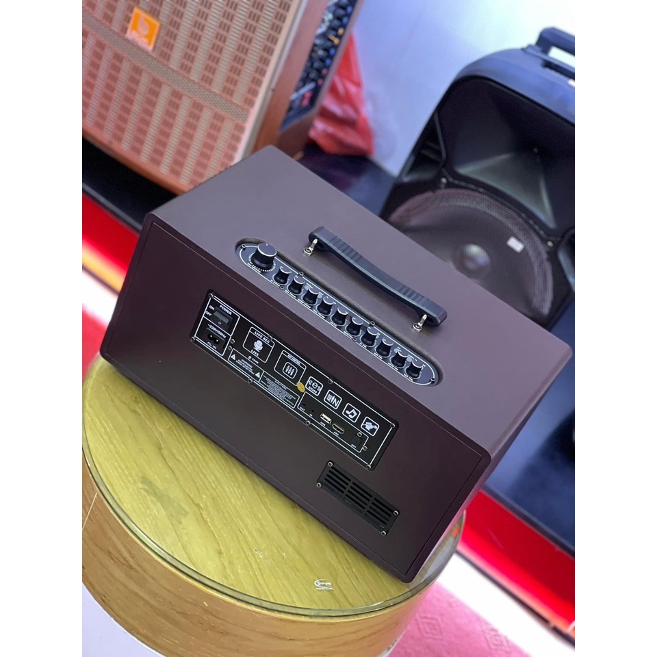 Loa karaoke mini công suất cực lớn, bass đôi, đảm bảo phê, hát hay, kèm micro kim loại chống hú rít, nhỏ gọn khi mang đi