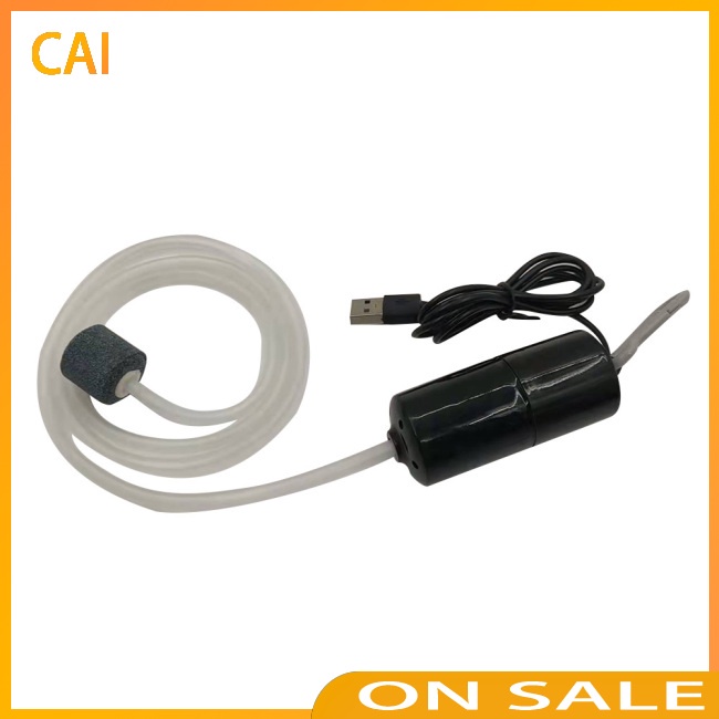 Máy Nén Khí Oxy Mini Siêu Êm Sạc Usb Tiện Dụng Cho Bể Cá