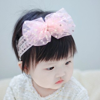 Turban nơ voan kim sa lấp lánh cho bé gái
