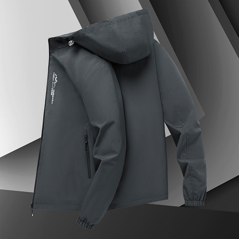 Áo Khoác Thể Thao Có Mũ Trùm Đầu Phong Cách Thời Trang Hàn Quốc Cho Nam Giới