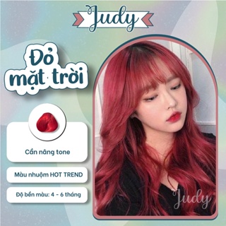 Nhuộm tóc màu Đỏ mặt trời tại nhà đơn giản + tặng oxy trợ nhuộm|Judyhairs