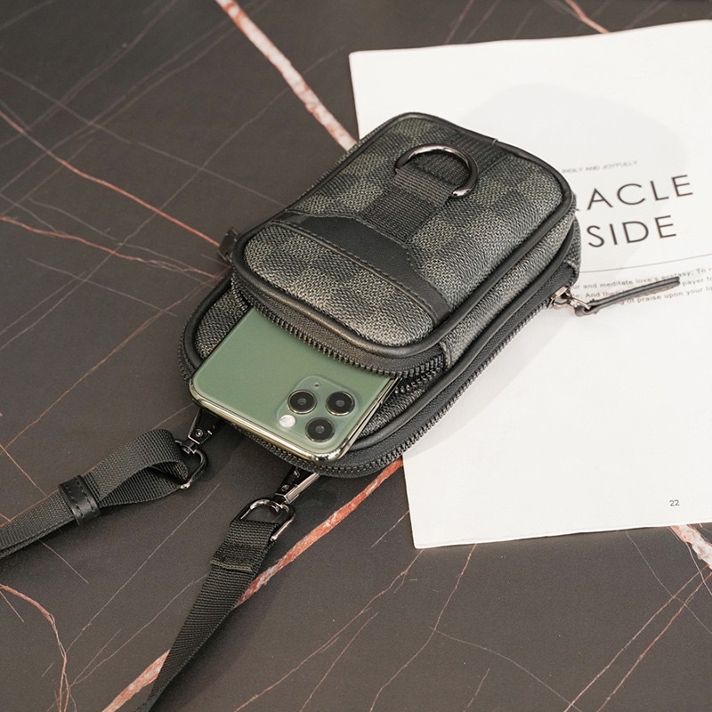 TÚI ĐEO CHÉO MINI CARO DA PU CAO CẤP L4081