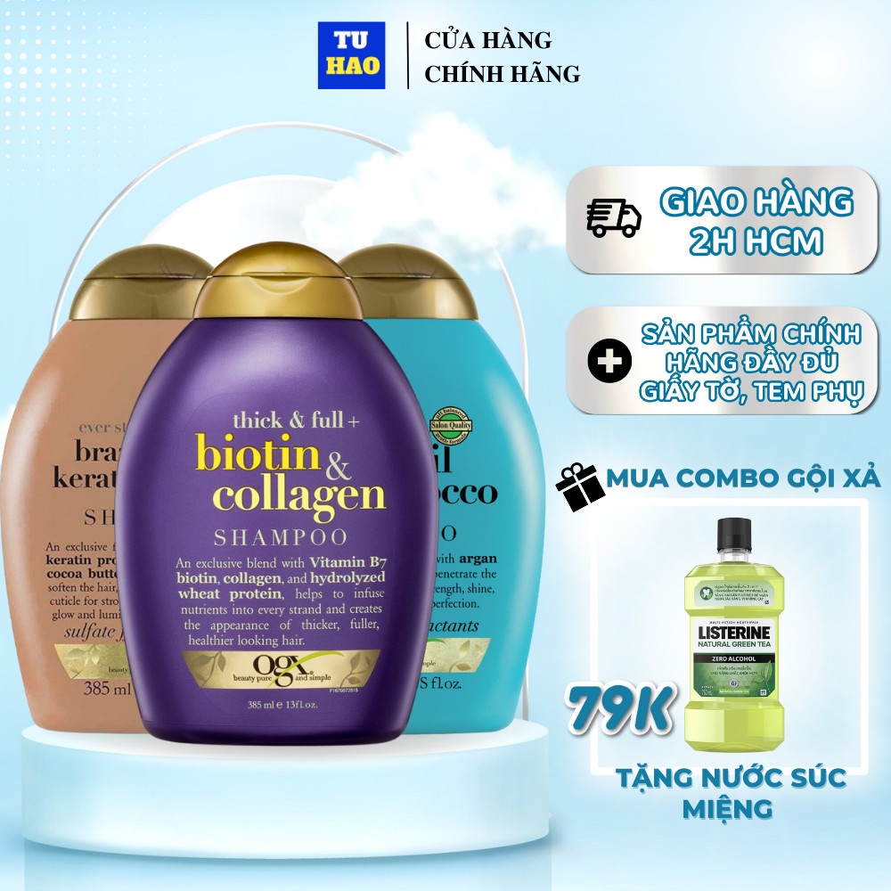 Dầu gội đầu OGX Thick & full + biotin & collagen 385ml - Từ Hảo