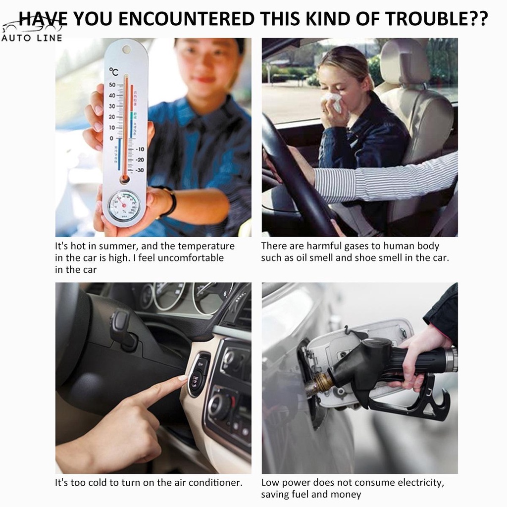 Quạt Làm Mát 3 Tốc Độ 3 Cánh 360 Độ Cho Xe Hơi° Quạt Tản Nhiệt Xoay 12 / 24V SUVs SHOPCYC0052 Cho Xe Hơi / Tàu Thuyền