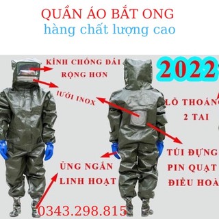 Quần áo bắt ong rừng vải bạt ô tô mới nhất