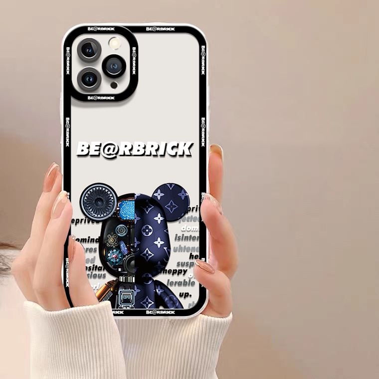 Ốp Điện Thoại Silicon TPU Mềm Trong Suốt Họa Tiết Gấu Cho IPhone 14 12 13 6 6S 7 8 14 Plus X XS XR 11 Pro Max