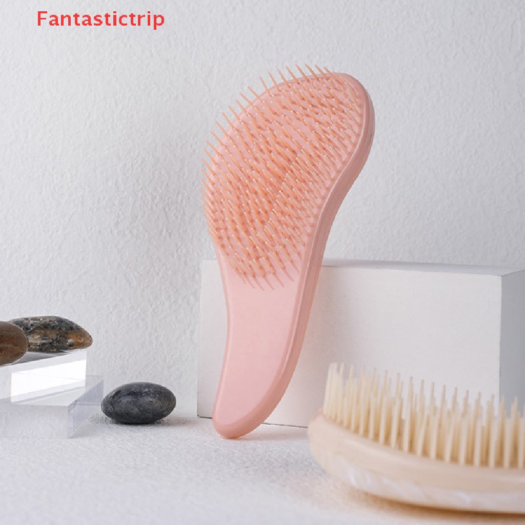 Lược Chải Tóc Mát Xa Da Đầu Chống Tĩnh Điện Họa Tiết Đá Hoa Cương Fantastictrip