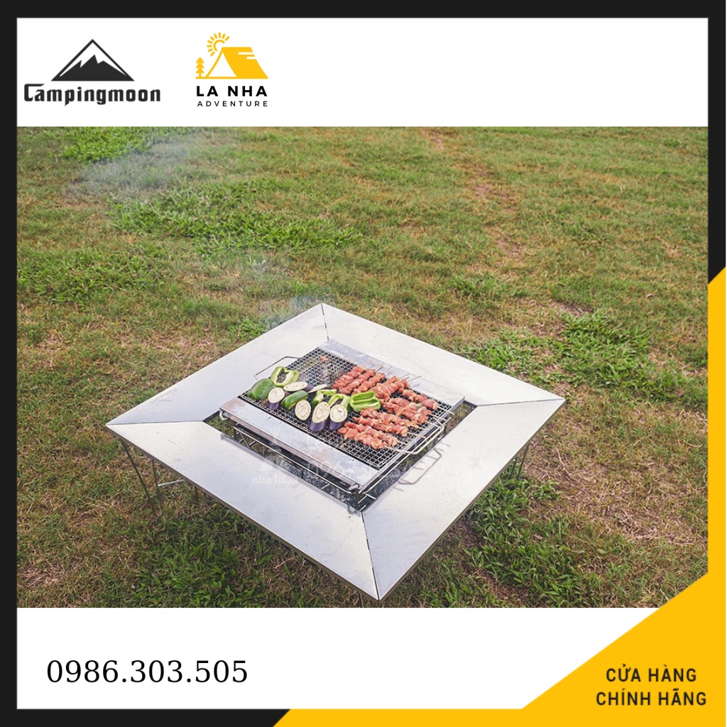 Bàn quây quanh bếp nướng BBQ Campingmoon T-500 Chính hãng Là Nhà - phụ kiện dã ngoại, cắm trại
