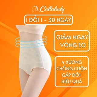 Quần Gen Nịt Bụng CallaLady 4 thanh chống cuộn định hình bụng giảm mỡ bụng nâng mông siêu mỏng mát