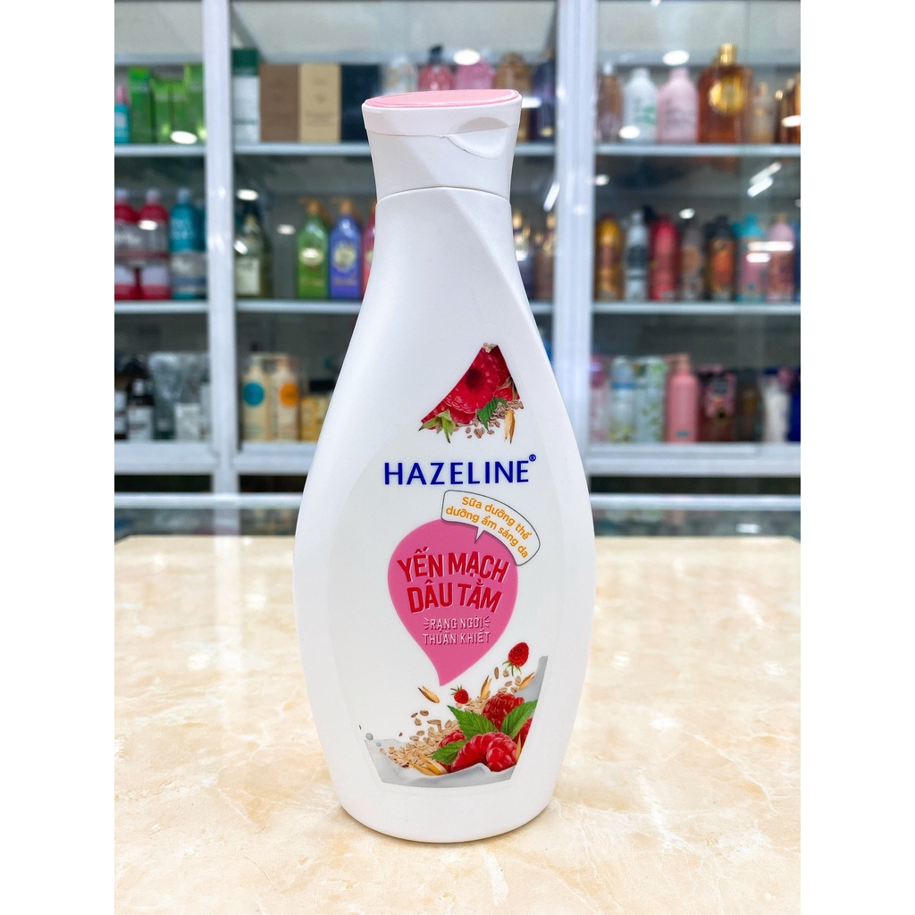 (230ml) Sữa Dưỡng Thể Sáng Da Mềm Mịn HAZELINE Chính Hãng Công Ty Mẫu Mới