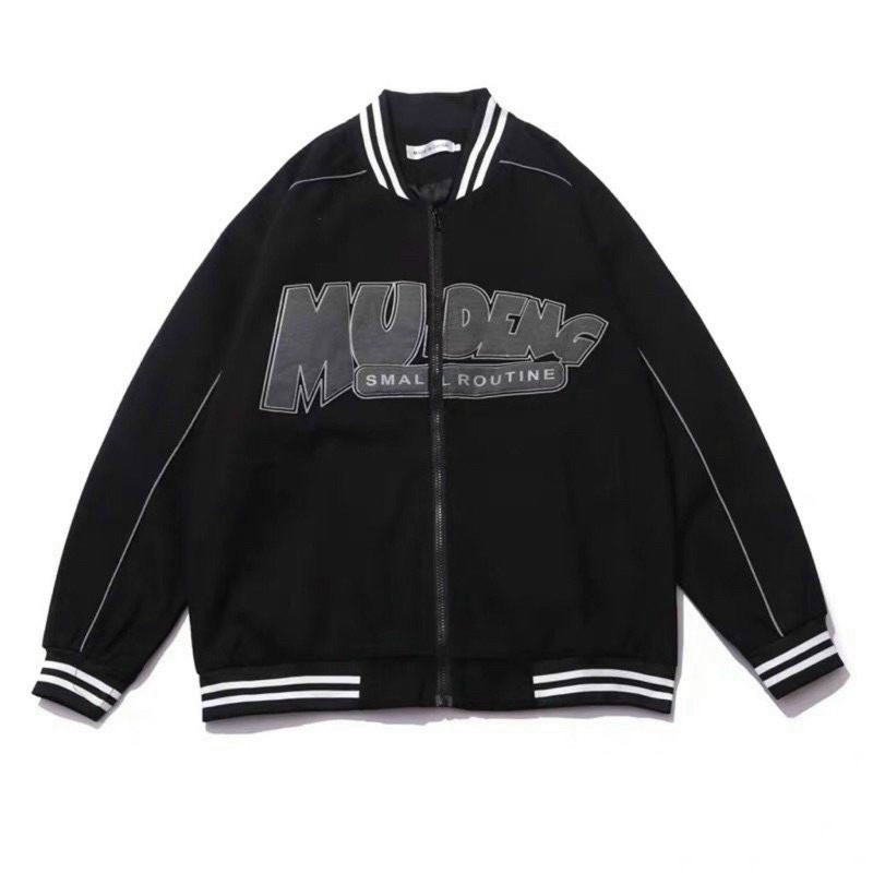 Áo khoác gió dù 2 lớp viền phản quang phong cách thể thao siêu chất