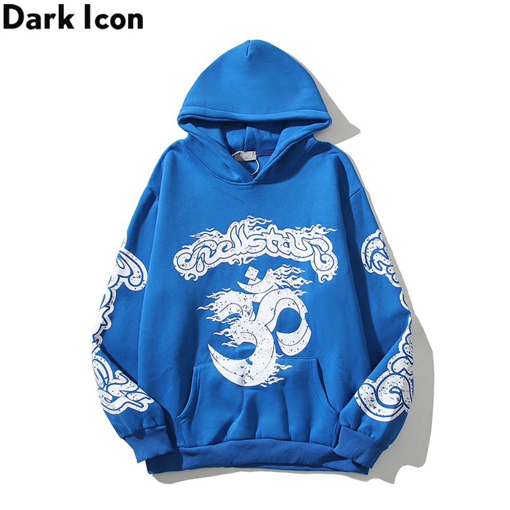 Áo Hoodie Dáng Rộng Phong Cách Hip Hop Đường Phố Cá Tính Cho Nam
