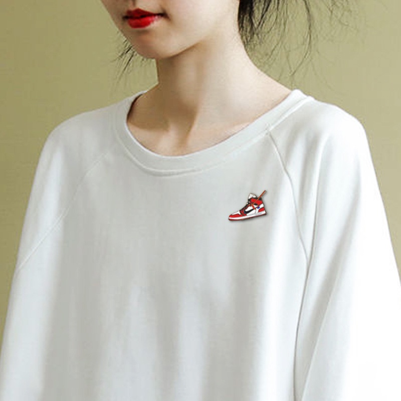 Ghim Cài Áo Kim Loại Hình Đôi Giày Thời Trang Cho Nam Và Nữ