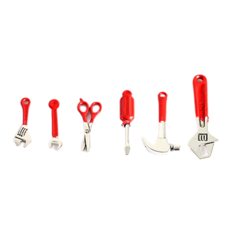 Bộ 6 Dụng Cụ Sửa Chữa Bằng Kim Loại Cho Nhà Búp Bê