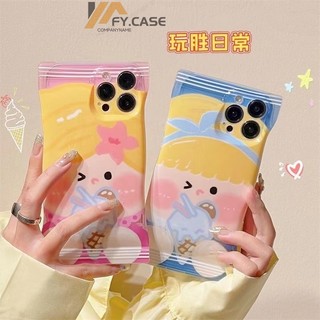 Ốp Điện Thoại Dạng Túi Kẹo Hình Cây Kem Cho iPhone 14 14 Pro 13 13 Pro Max 12 11 11 Pro Max X XR XS Max 7 + 8 +