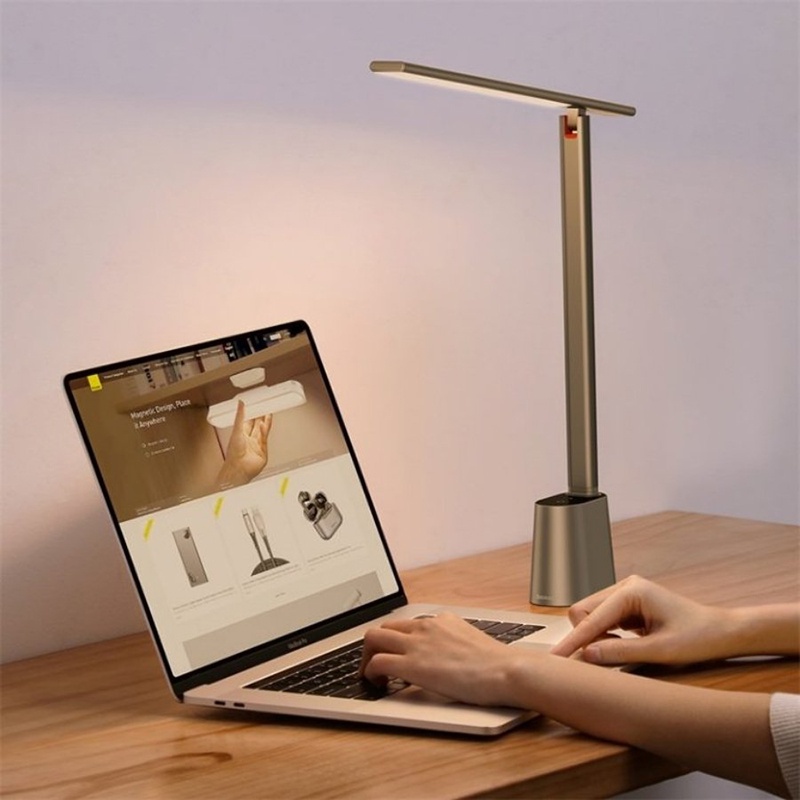 Đèn LED Để Bàn Bảo Vệ Mắt Hỗ Trợ Học Tập , Làm Việc Baseus Smart Eye Series Charging Folding Reading Desk Lamp